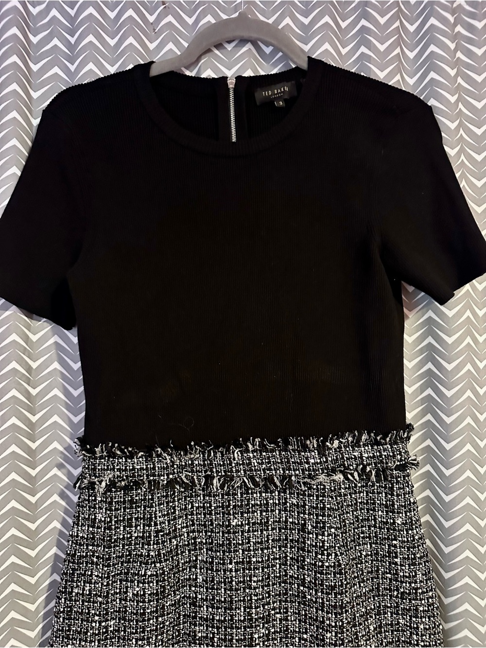 Ted Baker London | Klaudid Boucle Minidress, size 3 (US 8/M) - Picture 3 of 7